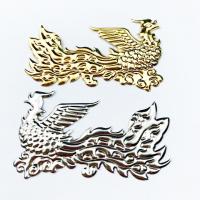 DIY Jewelry Supplies, Iron, Phoenix, plated, for woman, more colors for choice, 65x40mm, Sold By Pair