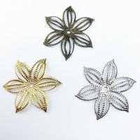 DIY Jewelry Supplies Iron Flower plated hollow 36mm Sold By PC