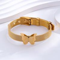 Titanium Steel Bracelet & Bangle 24K gold plated fashion jewelry & for woman golden Inner Approx 58mm Sold By PC