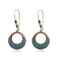 Tibetan Style Drop Earrings, fashion jewelry & for woman, nickel, lead & cadmium free, 71x32mm, Sold By Pair