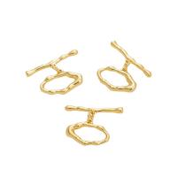 Brass Toggle Clasp, real gold plated, DIY, more colors for choice, nickel, lead & cadmium free, 19x10mm,25mm, 50PCs/Bag, Sold By Bag