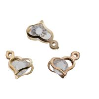 Fashion Iron Pendants plated DIY & with rhinestone nickel lead & cadmium free Sold By PC
