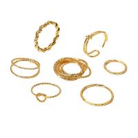 Zinc Alloy Ring Set plated 10 pieces & fashion jewelry & for woman Sold By Set