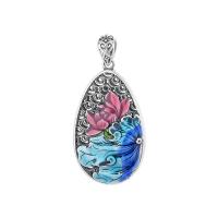 925 Sterling Silver Pendant, 990 Sterling Silver, Antique finish, DIY & different designs for choice, nickel, lead & cadmium free, 26x41mm, Sold By PC