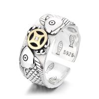 925 Sterling Silver Finger Rings, Antique finish, fashion jewelry & Unisex, nickel, lead & cadmium free, 10mm, Sold By PC