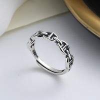Solidny srebrny pierścień, 925 Srebro, biżuteria moda & dla kobiety, bez zawartości niklu, ołowiu i kadmu, 5mm, sprzedane przez PC