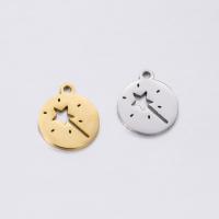 Stainless Steel Pendants, 304 Stainless Steel, Vacuum Ion Plating, fashion jewelry & DIY, more colors for choice, 12x14x1mm, 5PCs/Bag, Sold By Bag