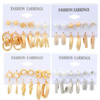 Zinc Alloy Drop Earrings plated fashion jewelry & for woman nickel lead & cadmium free Sold By Set