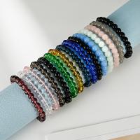 Lampwork Bracelets, handmade, 5 pieces & fashion jewelry & Unisex, mixed colors, 8mm, Length:Approx 7.48 Inch, Sold By Set