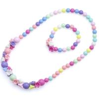Kinderen sieraden set, Plastic, Bloem, voor kinderen, multi-gekleurde, Verkocht door Stel