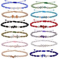 Bracelets de cristal, avec Cordon de noeud & pierre gemme & perle de plastique, fait à la main, Style bohème & réglable & pour femme, plus de couleurs à choisir, Longueur:Environ 12-24 cm, Vendu par PC
