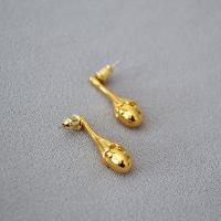 Brass Stud Earring, Flower Bud, plated, fashion jewelry & for woman, more colors for choice, nickel, lead & cadmium free, 27mm, Sold By Pair