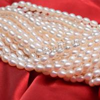 Naturalne perły słodkowodne perełki luźne, Perła naturalna słodkowodna, DIY & różnej wielkości do wyboru, biały, sprzedawane na około 37 cm Strand