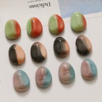 Resin Earring Drop Component, Oval, DIY, more colors for choice, 15x20mm, Sold By PC