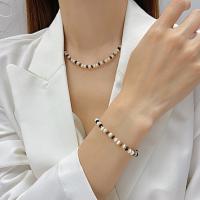 Fashion Stainless Steel Jewelry Sets, 304 Stainless Steel, with Jade & Tiger Eye & Black Agate, with 6,4CM extender chain, handmade, fashion jewelry & for woman, nickel, lead & cadmium free, Length:Approx 42 cm, Approx 16 cm, Sold By PC