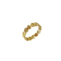 Titanium Steel Finger Ring, Ancient Chinese Coin, real gold plated, different size for choice & for woman & hollow, US Ring Size:6-9, Sold By PC