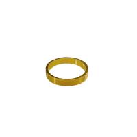 Partículas de aço anel, banhado a ouro genuino, com padrão de coração & tamanho diferente para a escolha & para mulher, tamanho:5-10, vendido por PC