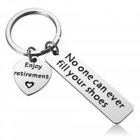 Stainless Steel Key Clasp 304 Stainless Steel polished Unisex & with letter pattern original color Sold By PC