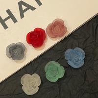 Resin Jewelry Beads Flower random style & DIY mixed colors Sold By Lot