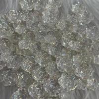 Perles bijoux en résine, Rose, DIY & normes différentes pour le choix, blanc, 100PC/lot, Vendu par lot