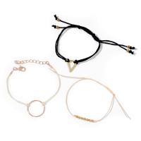 Zinc Alloy Bracelet with Polyester Cord fashion jewelry & for woman nickel lead & cadmium free Sold By PC
