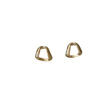 Brass Stud Earring 925 sterling silver post pin plated fashion jewelry & for woman Sold By Pair