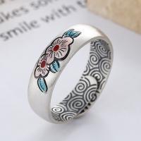 925 Sterling Silver Finger Rings, Antique finish, fashion jewelry & Unisex, nickel, lead & cadmium free, 6mm, Sold By PC