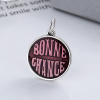 925 Sterling Silver Pendant Antique finish DIY & enamel nickel lead & cadmium free Sold By PC