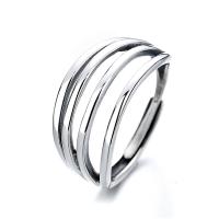 Solidny srebrny pierścień, 925 Srebro, biżuteria moda & dla kobiety, bez zawartości niklu, ołowiu i kadmu, 10mm, sprzedane przez PC
