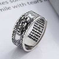 Ezüst ékszer Finger Ring, 925 ezüst, divat ékszerek & a nő, nikkel, ólom és kadmium mentes, 9mm, Által értékesített PC