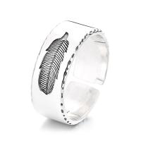 Ezüst ékszer Finger Ring, 925 ezüst, divat ékszerek & a nő, nikkel, ólom és kadmium mentes, 7.5mm, Által értékesített PC