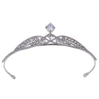 Bridal Tiaras Zinc Alloy micro pave cubic zirconia & for woman & with rhinestone nickel lead & cadmium free Inner Approx 145mm Sold By PC