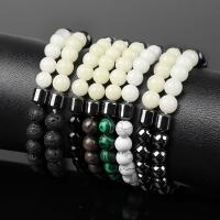 Gemstone Bracelets, fashion jewelry & different materials for choice & Unisex, Sold Per Approx 7.09 Inch Strand