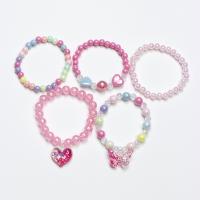 Resin Bracelets, different quantity for choice & for children, more colors for choice, Inner Diameter:Approx 45mm, Sold By Set