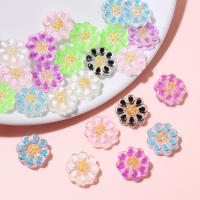 Perles murano faites à la main , chalumeau, fleur, DIY & émail, plus de couleurs à choisir, 14mm, Trou:Environ 1mm, 2PC/sac, Vendu par sac