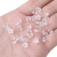 Silicone Ear Nut Component, DIY & different size for choice, clear, Approx 100PCs/Bag, Sold By Bag