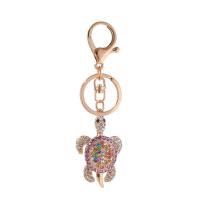 Zinc Alloy Key Clasp gold color plated cute & fashion jewelry & with rhinestone Sold By PC