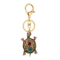 Tibetan Style Key Clasp, gold color plated, cute & fashion jewelry & with rhinestone, more colors for choice, 35x60mm, Sold By PC