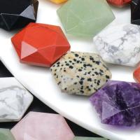 Biżuteria wisiorki kamienie, Kamień szlachetny, Heksagram, DIY & do wyboru różne materiały, dostępnych więcej kolorów, 25x28mm, sprzedane przez PC