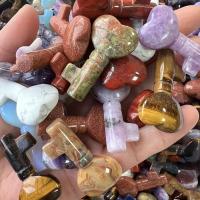 Ювелирные подвески из драгоценных камней, Полудрагоценный камень, Ключ, DIY & нет отверстия, Много цветов для выбора, 21x39mm, продается PC