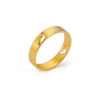Stainless Steel Finger Ring 304 Stainless Steel 18K gold plated fashion jewelry & Unisex & hollow Sold By PC