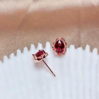 Zinc Alloy Stud Earring fashion jewelry & micro pave cubic zirconia & for woman nickel lead & cadmium free Sold By Pair
