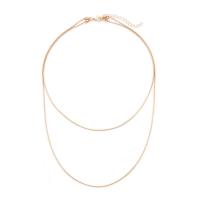 Multi Layer Necklace Zinc Alloy with 7cm extender chain gold color plated Double Layer & fashion jewelry & for woman nickel lead & cadmium free Length Approx 35 cm Approx 45 cm Sold By PC