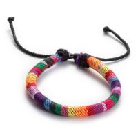 Bijoux bracelets de mode, tissu, fait à la main, bijoux de mode & unisexe, plus de couleurs à choisir, 9mm, Longueur Environ 7.08-11.02 pouce, Vendu par PC