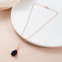 Zinc Alloy Jewelry Necklace with Resin handmade fashion jewelry & for woman nickel lead & cadmium free Length Approx 23.62 Inch Sold By PC