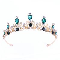 Bridal Tiaras, Tibetan Style, with Crystal, fashion jewelry & for woman & with rhinestone, more colors for choice, nickel, lead & cadmium free, Inner Diameter:Approx 145mm, Sold By PC