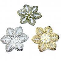 DIY Jewelry Supplies Iron Flower plated hollow 65mm Sold By PC