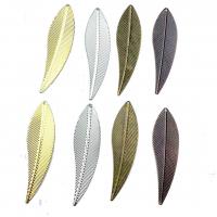 DIY Jewelry Supplies Iron Leaf plated 73mm Sold By Lot