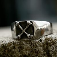 Partículas de acero anillo, pulido, Vintage & diverso tamaño para la opción & para hombre, color original, tamaño:7-13, Vendido por UD