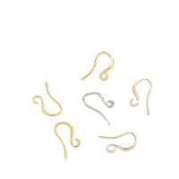 Brass Hook Earwire, plated, DIY, more colors for choice, 9x16mm, Sold By PC